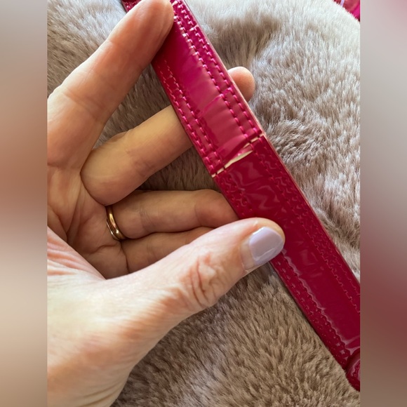 Coach Pink Quilted Shoulder Bag with turn-lock pocket - Picture 15 of 16